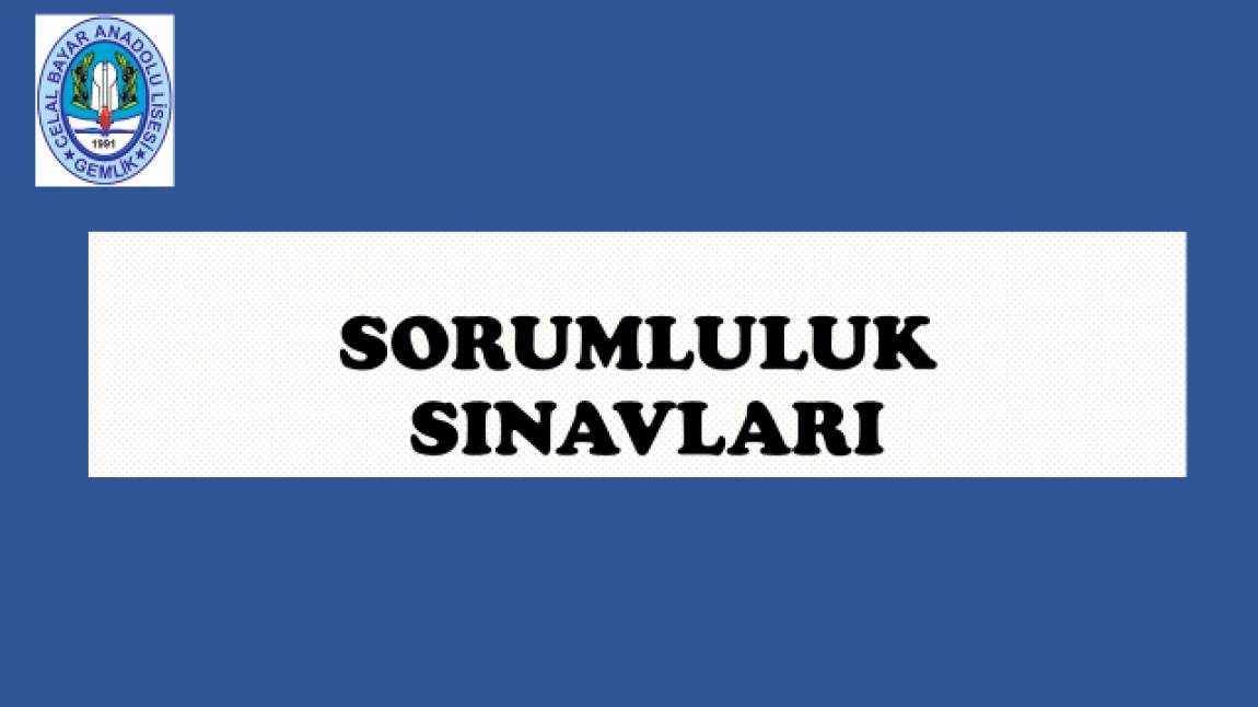 SORUMLULUK SINAVLARI HAZİRAN 2025